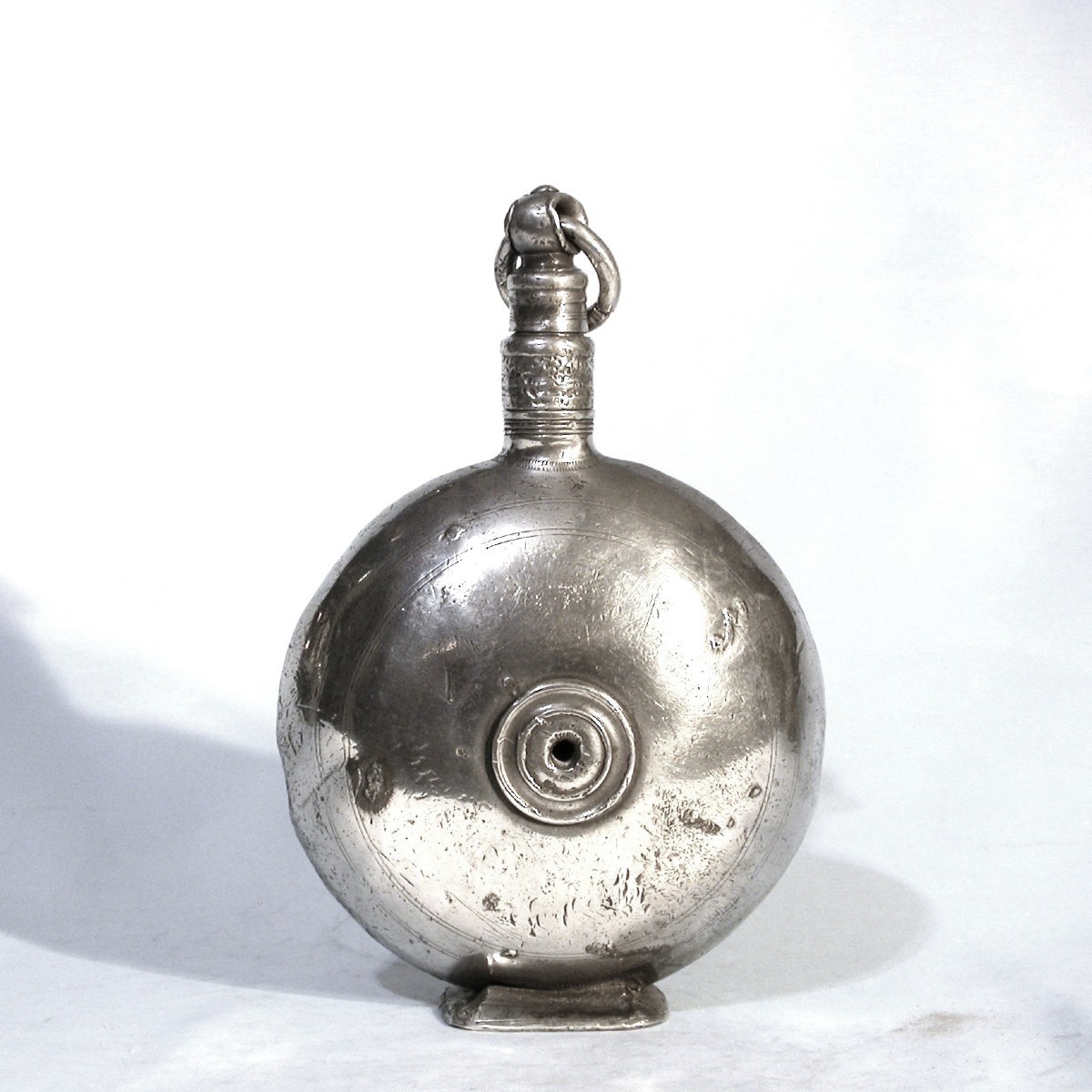 Pewter Water Flask - Balkans, 19th Century-photo-3
