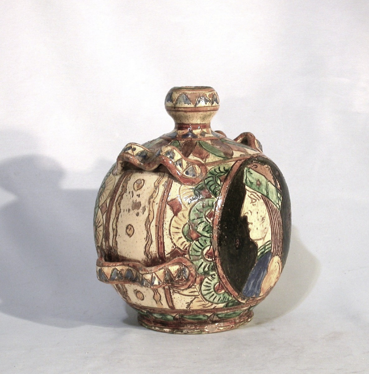 GOURDE EN TERRE VERNISSEE - BAS-RHIN (?), CIRCA 1800-photo-3