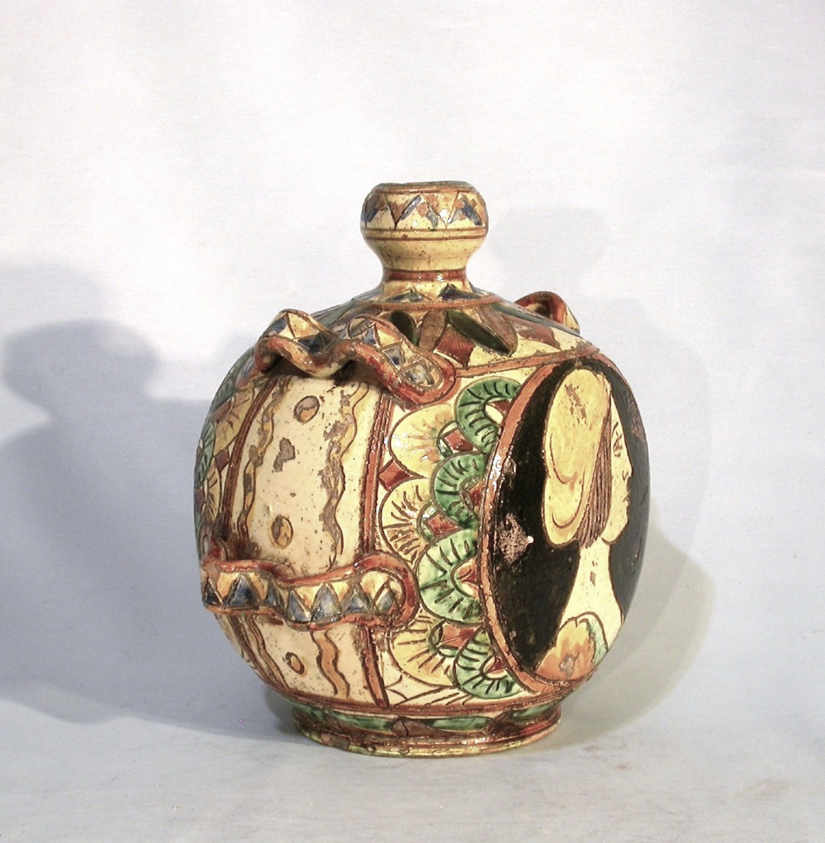 GOURDE EN TERRE VERNISSEE - BAS-RHIN (?), CIRCA 1800-photo-4