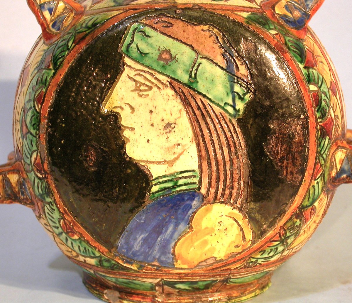 GOURDE EN TERRE VERNISSEE - BAS-RHIN (?), CIRCA 1800-photo-2