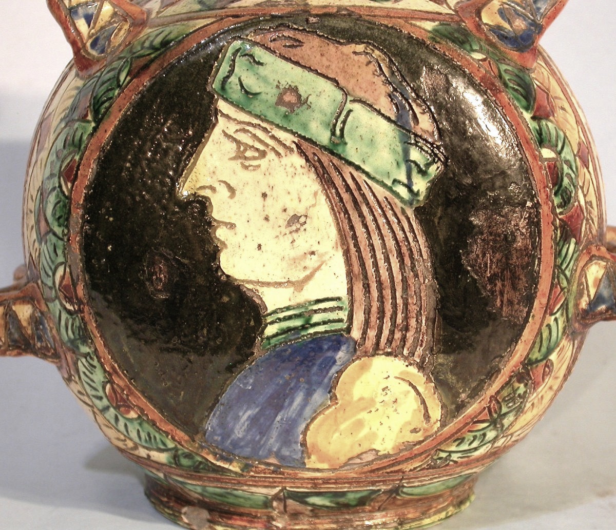 GOURDE EN TERRE VERNISSEE - BAS-RHIN (?), CIRCA 1800-photo-2