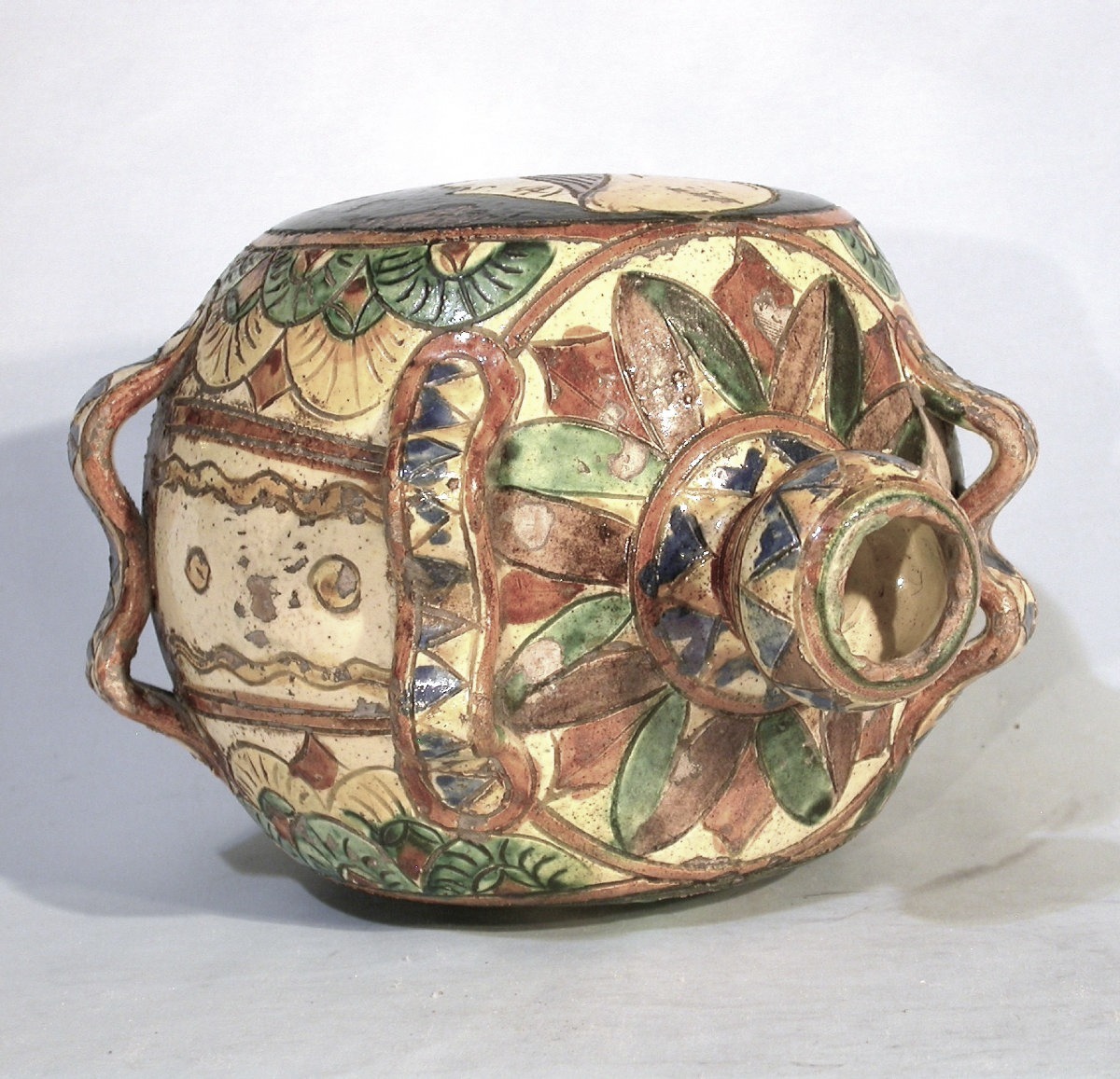 GOURDE EN TERRE VERNISSEE - BAS-RHIN (?), CIRCA 1800-photo-3