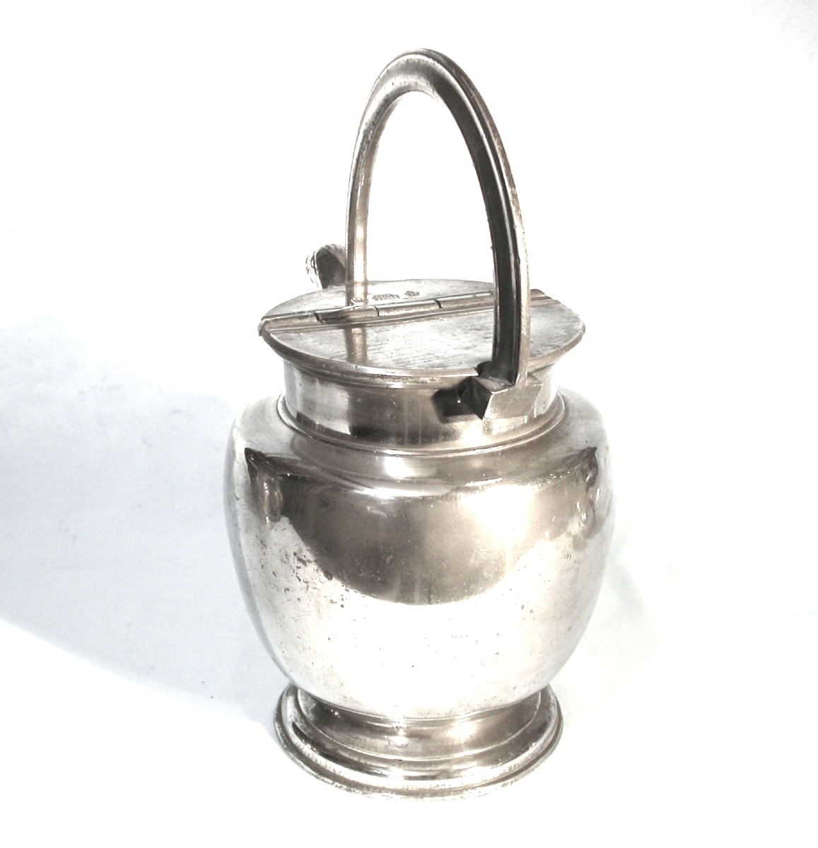 Pewter Milk Pitcher - Lyon, 19th Century-photo-4