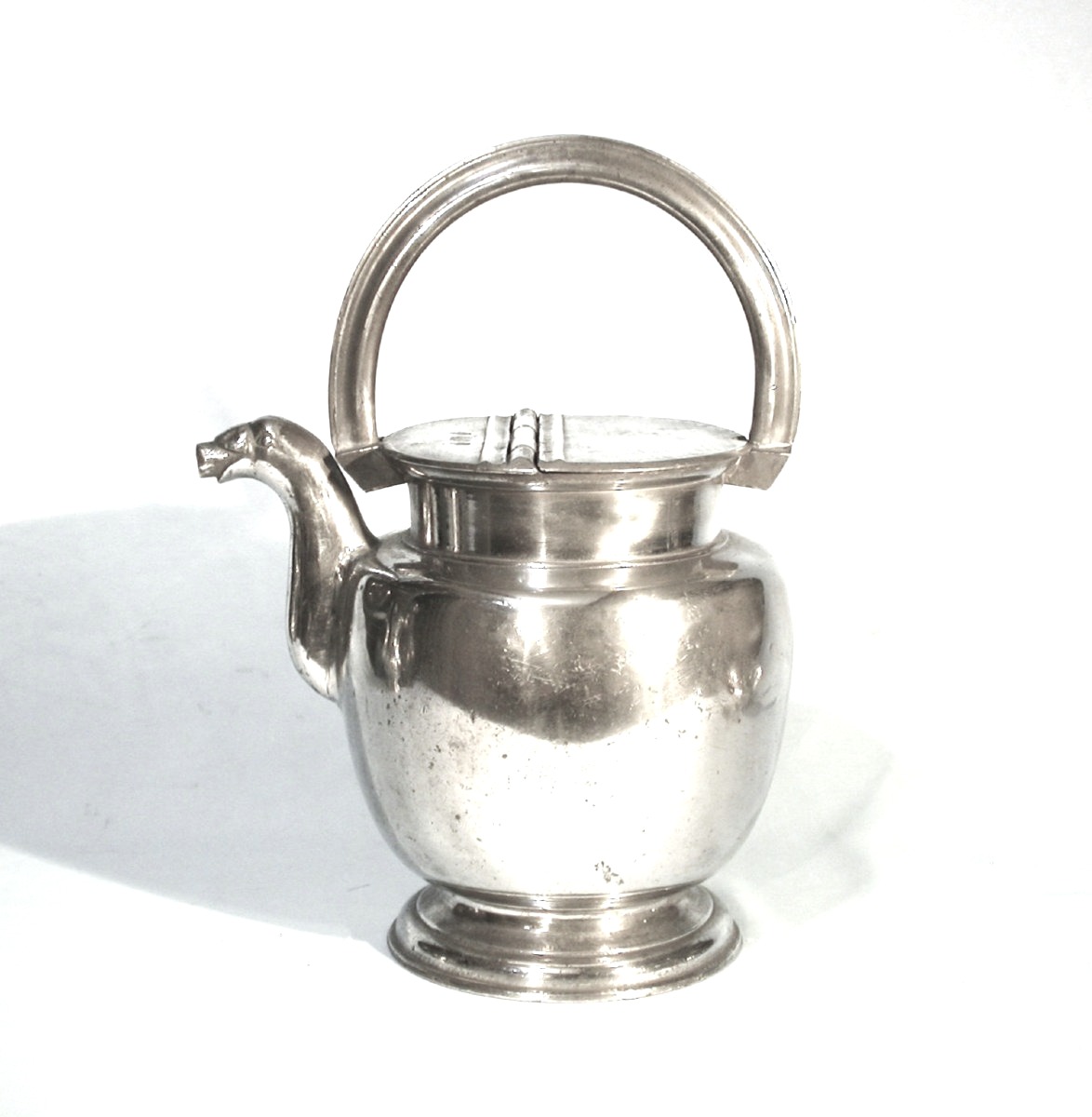 Pewter Milk Pitcher - Lyon, 19th Century-photo-6