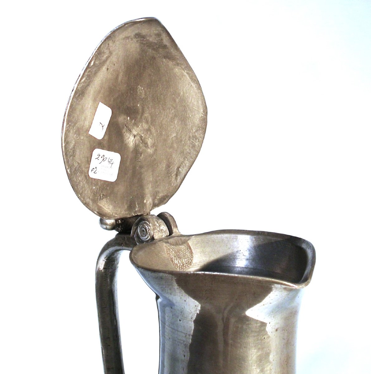 Pewter Wine Pitcher - Argentan, 18th Century-photo-4