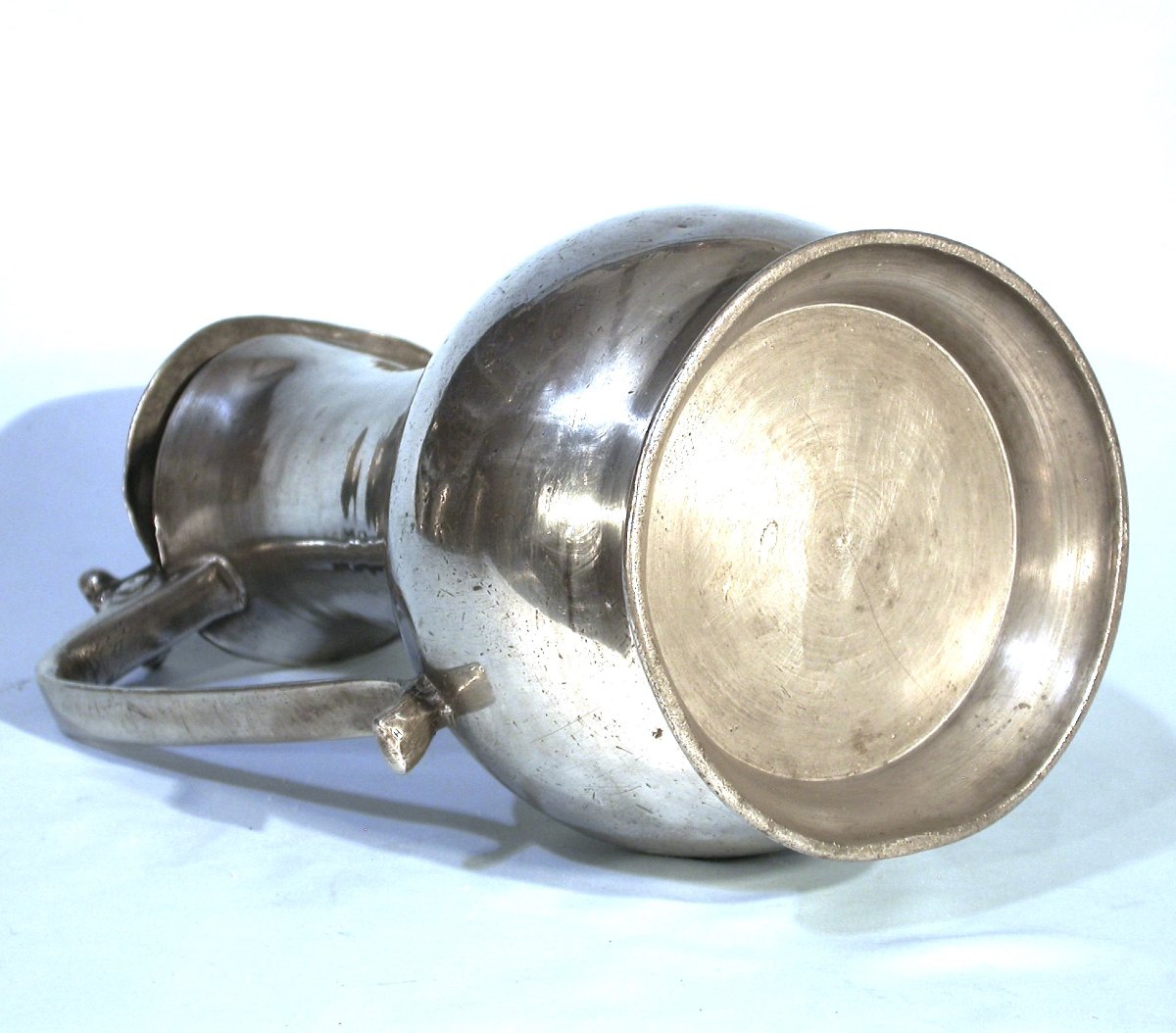 Pewter Wine Pitcher - Argentan, 18th Century-photo-1