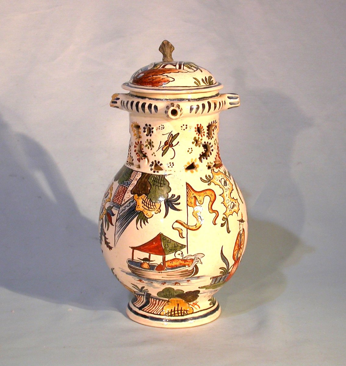 Earthenware Pitcher—burgundy (?), End Of XVIII Th Century-photo-4
