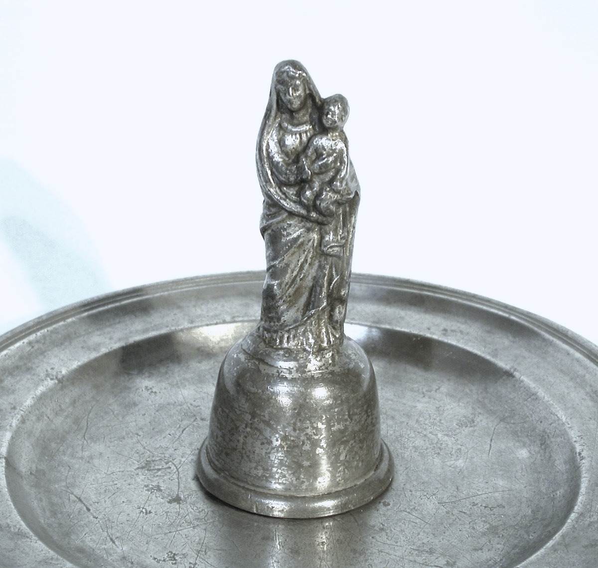 PLAT DE QUÊTE EN ETAIN  - LANGUEDOC OU ROUSSILLON, CIRCA 1800-photo-2