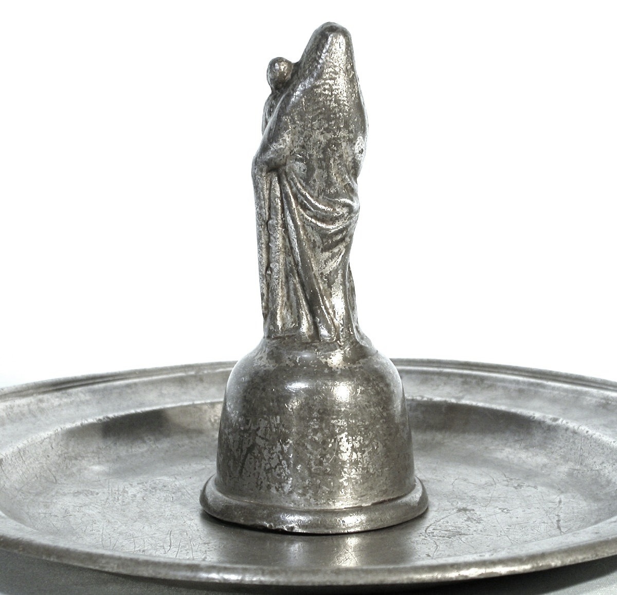 PLAT DE QUÊTE EN ETAIN  - LANGUEDOC OU ROUSSILLON, CIRCA 1800-photo-4