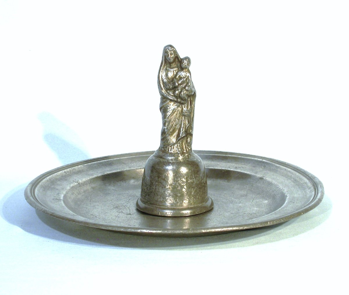 PLAT DE QUÊTE EN ETAIN  - LANGUEDOC OU ROUSSILLON, CIRCA 1800-photo-4