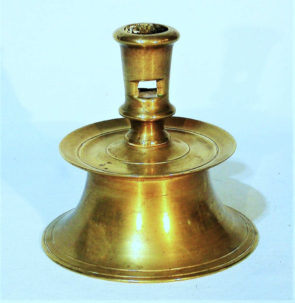 RARE FLAMBEAU EN LAITON - CIRCA 1500-photo-2