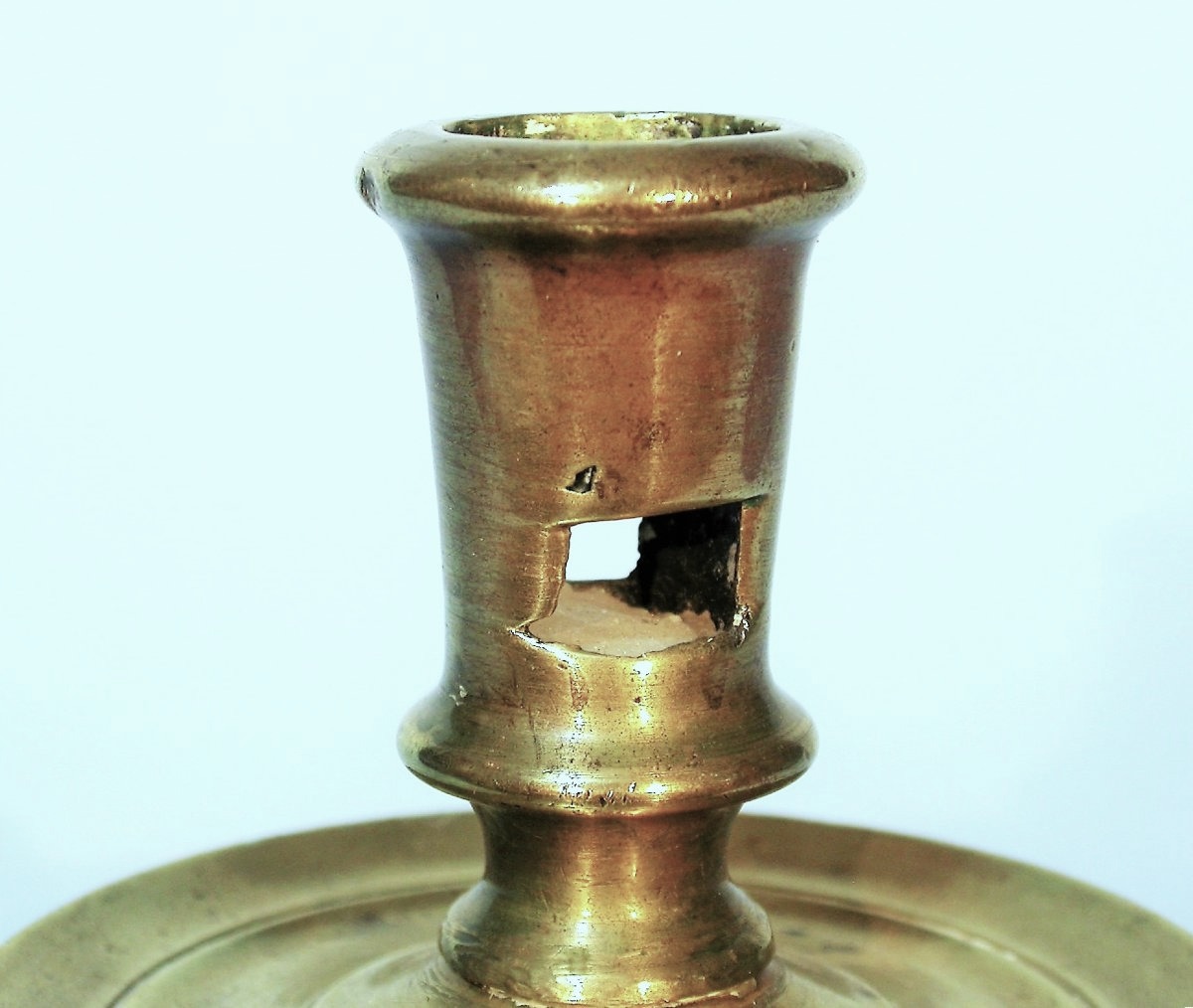 RARE FLAMBEAU EN LAITON - CIRCA 1500-photo-4