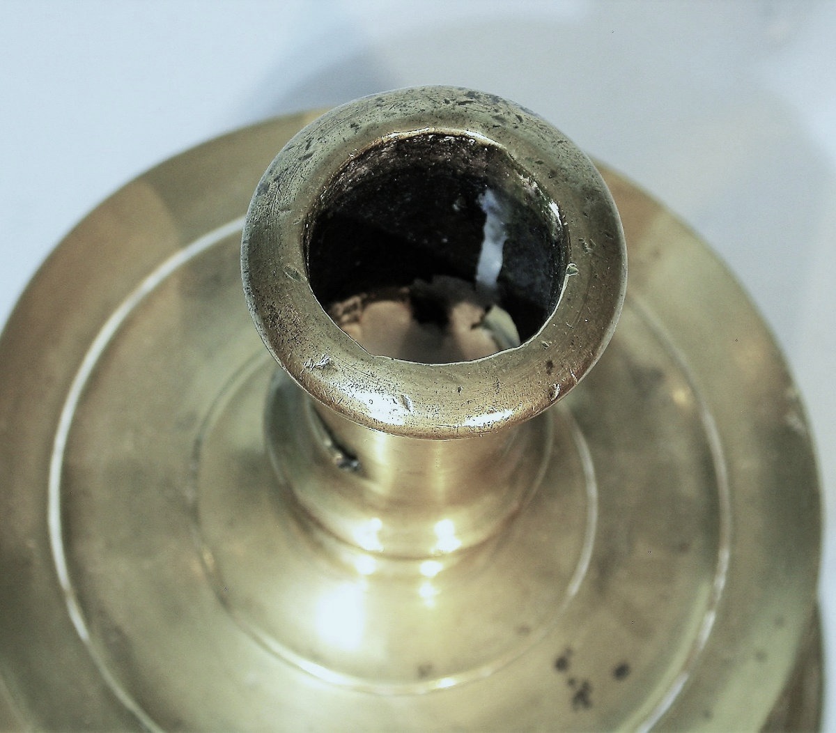 RARE FLAMBEAU EN LAITON - CIRCA 1500-photo-1