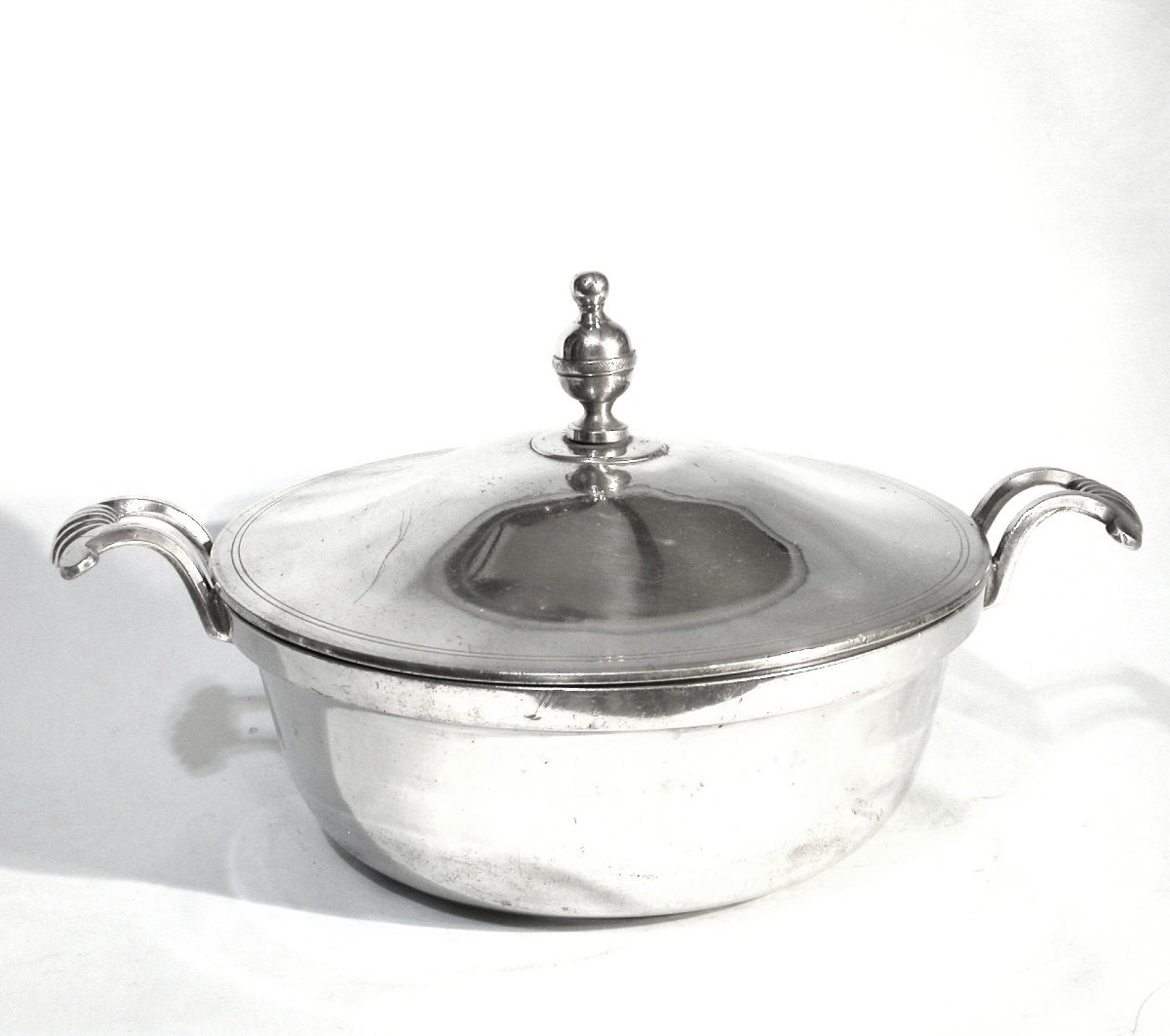 Pewter Vegetable Dish - Mainz, Early 19th Century-photo-2
