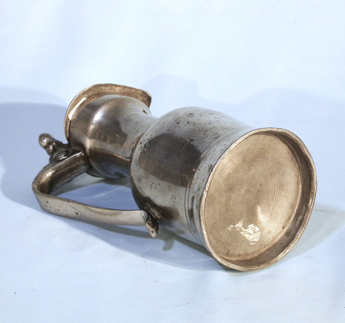 Pewter Wine Pitcher - Caudebec-en-caux, 18th Century-photo-4