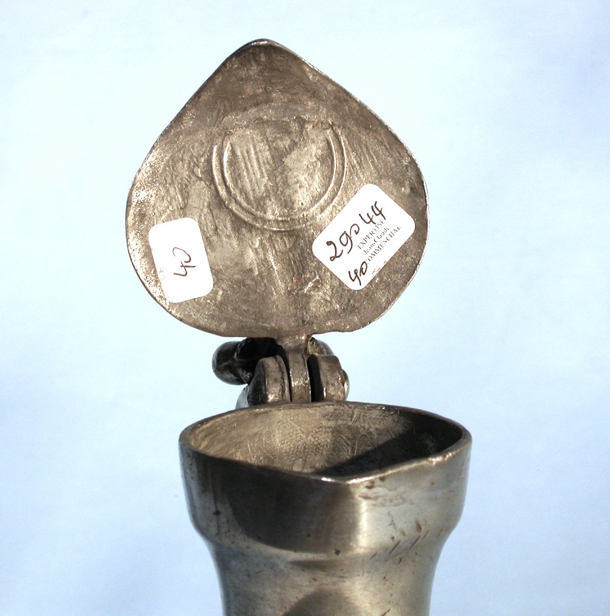 Pewter Wine Pitcher - Caudebec-en-caux, 18th Century-photo-1