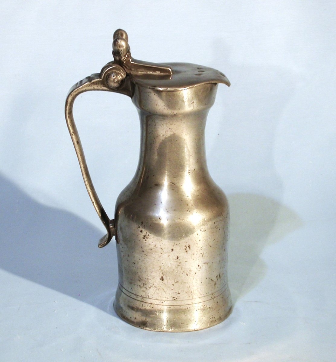 Pewter Wine Pitcher - Caudebec-en-caux, 18th Century