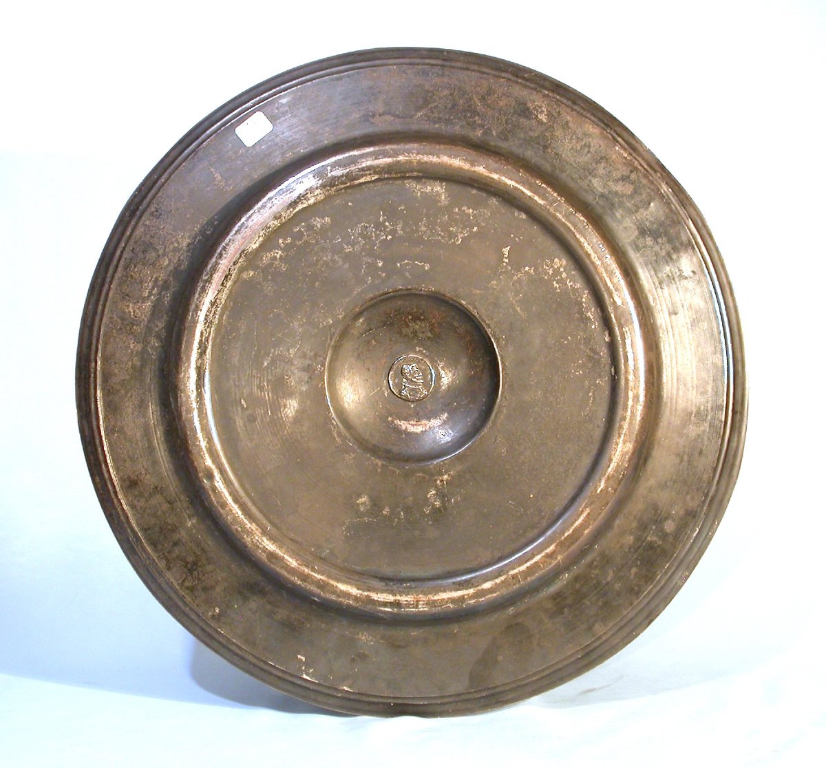 PLAT DE LA  "TEMPERANCE" - CUIVRE ARGENTE - XIX ème s-photo-6