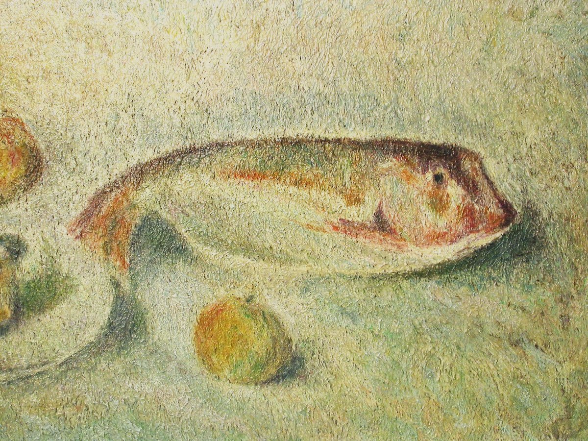 PEINTURE DE MARCEL COUCHAUX - ECOLE POSTIMPRESSIONNISTE ROUENNAISE-photo-3
