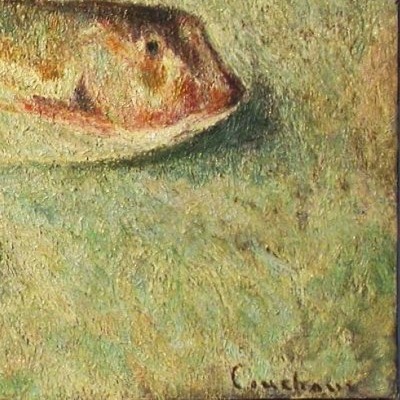 PEINTURE DE MARCEL COUCHAUX - ECOLE POSTIMPRESSIONNISTE ROUENNAISE-photo-4
