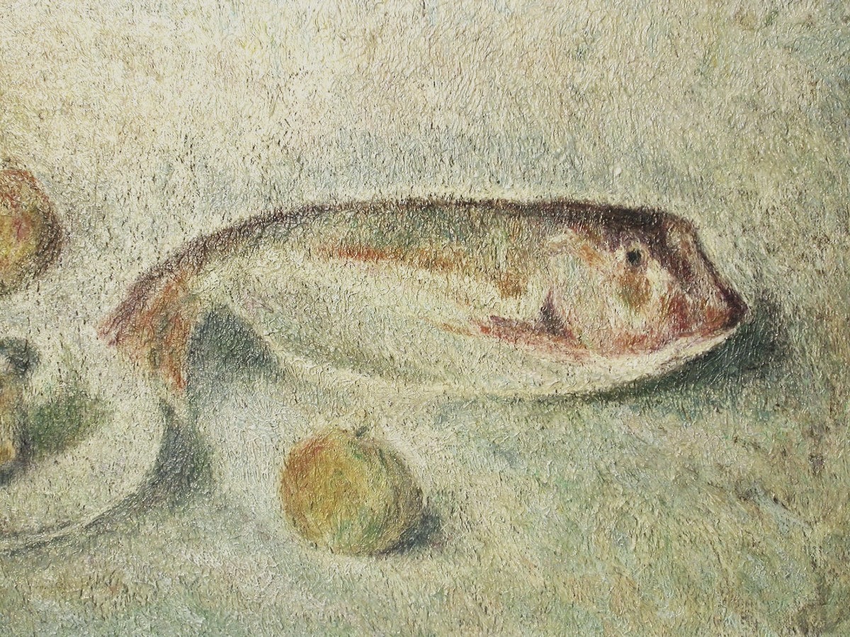 PEINTURE DE MARCEL COUCHAUX - ECOLE POSTIMPRESSIONNISTE ROUENNAISE-photo-3