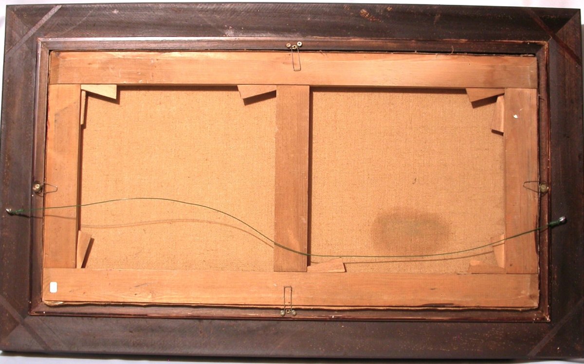 PEINTURE DE MARCEL COUCHAUX - ECOLE POSTIMPRESSIONNISTE ROUENNAISE-photo-3