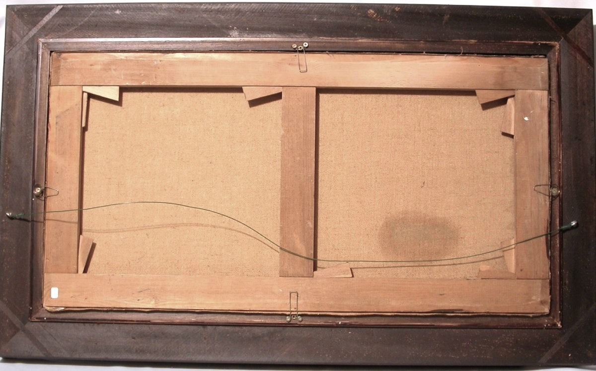 PEINTURE DE MARCEL COUCHAUX - ECOLE POSTIMPRESSIONNISTE ROUENNAISE-photo-3