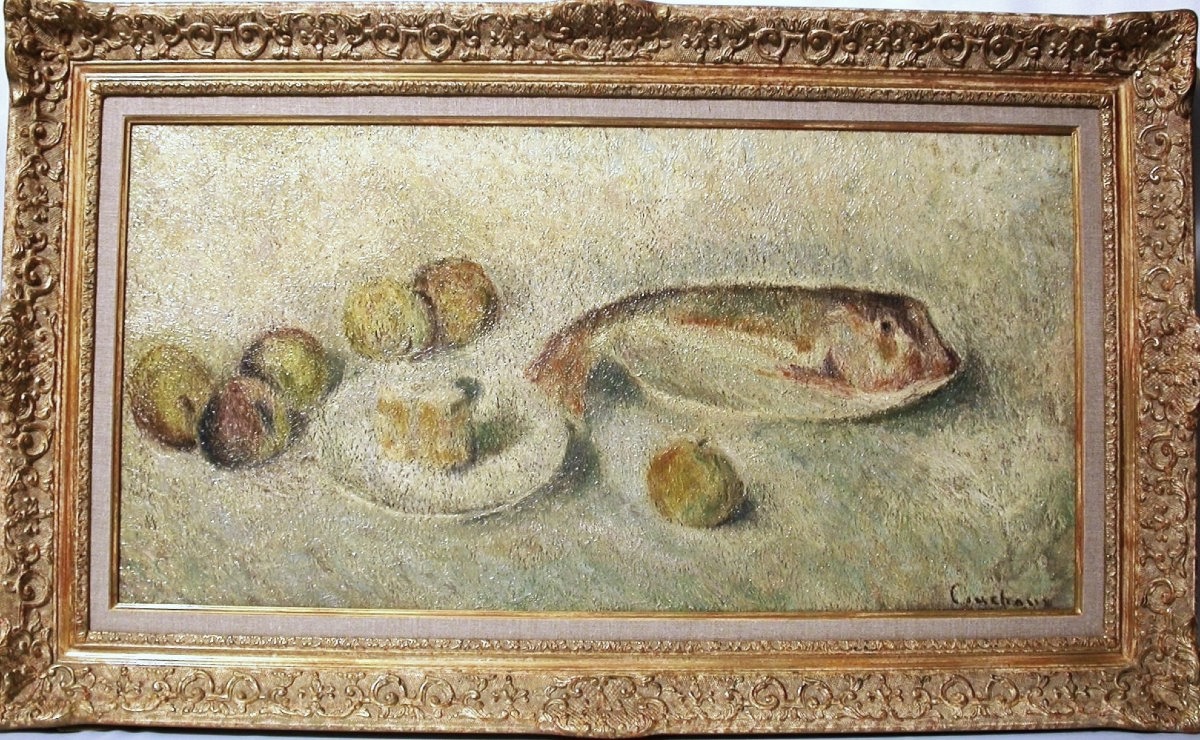 PEINTURE DE MARCEL COUCHAUX - ECOLE POSTIMPRESSIONNISTE ROUENNAISE