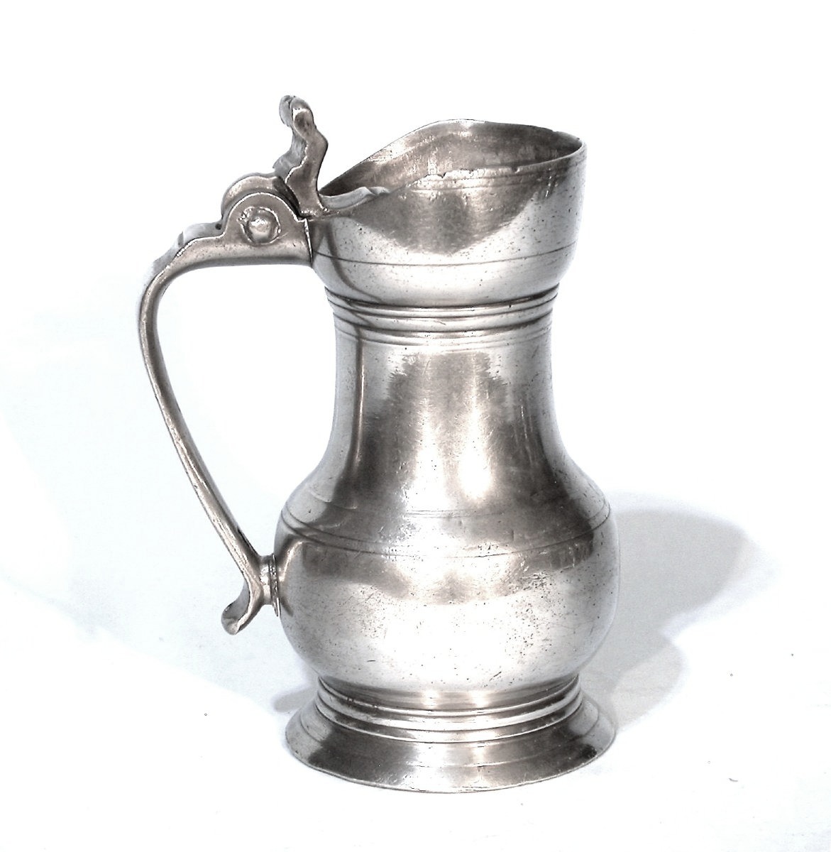 Pewter Wine Pitcher - Chartres, 19th Century-photo-2