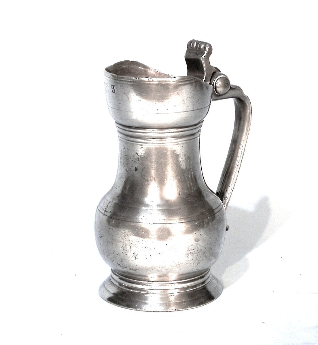 Pewter Wine Pitcher - Chartres, 19th Century