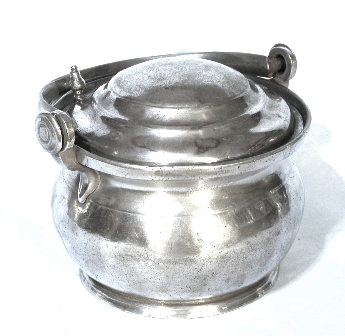 PORTE-DÎNER EN ETAIN - ILE-DE-FRANCE, CIRCA 1780/1800-photo-1
