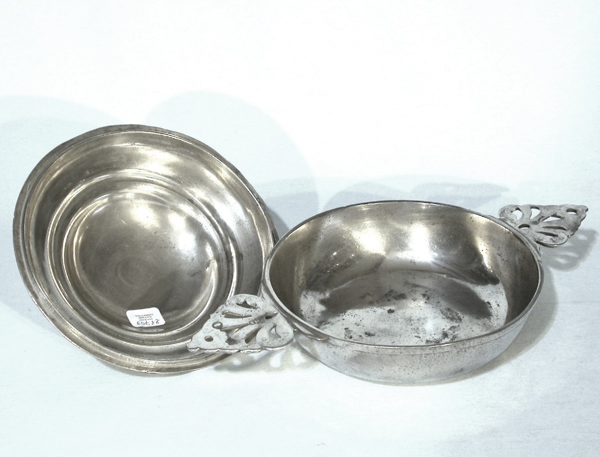 Pewter Bowl - Saint-germain-en-laye, Late 18th Century-photo-4