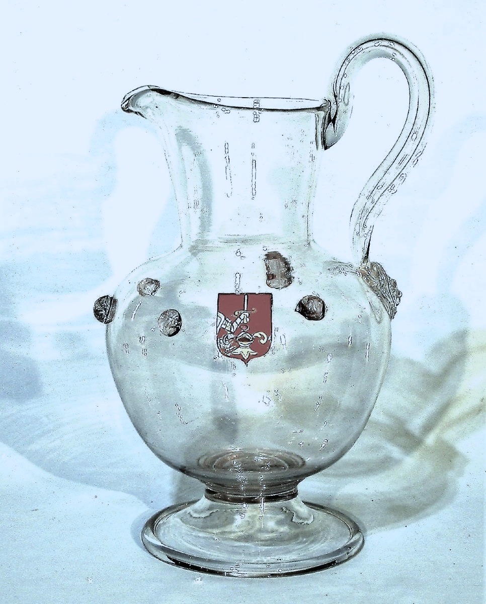 AIGUIERE EN VERRE - BORDEAUX (?), XVIII ème s-photo-1