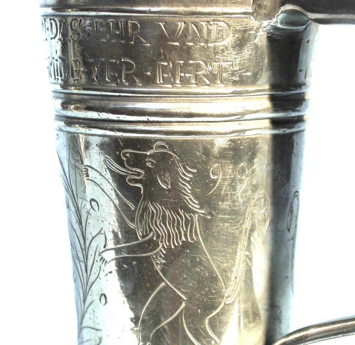 Pewter Corporate Mug - Dresden (germany), 18th Century-photo-2
