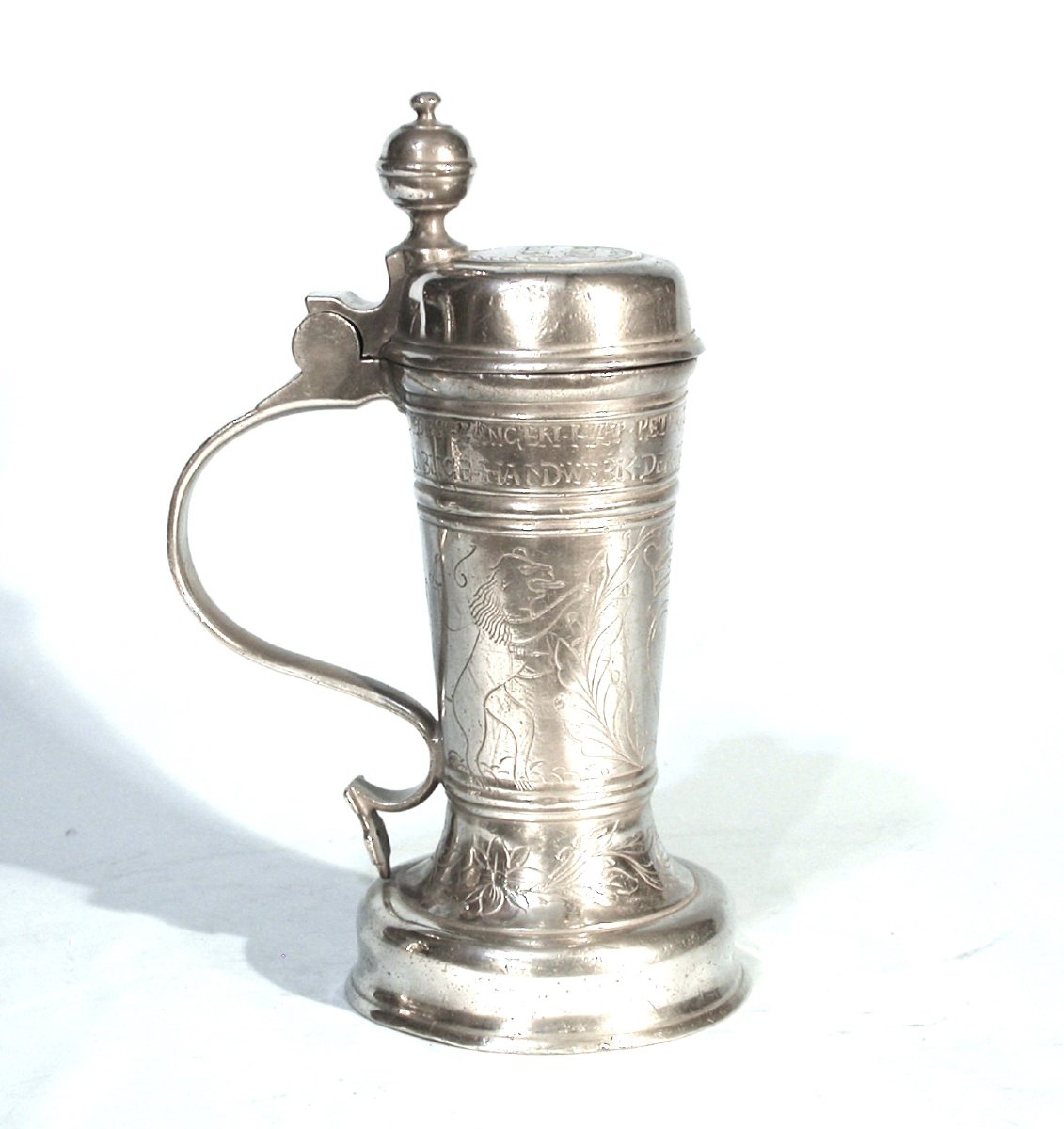 Pewter Corporate Mug - Dresden (germany), 18th Century