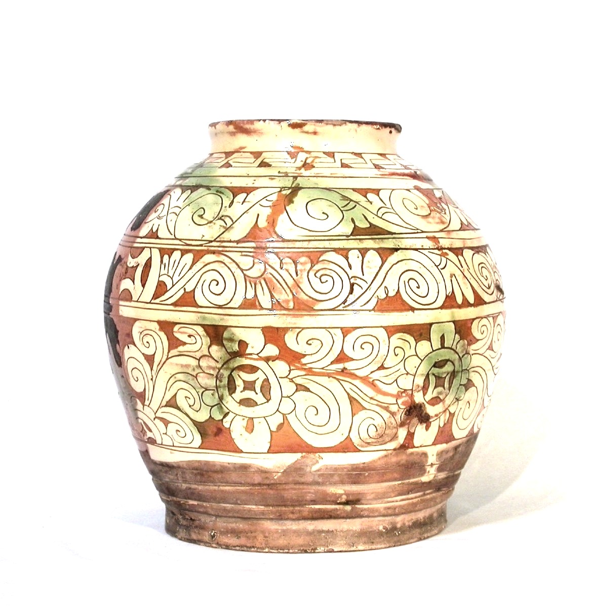 Glazed Earthenware Vase - Italy (veneto?), Circa 1600-photo-3