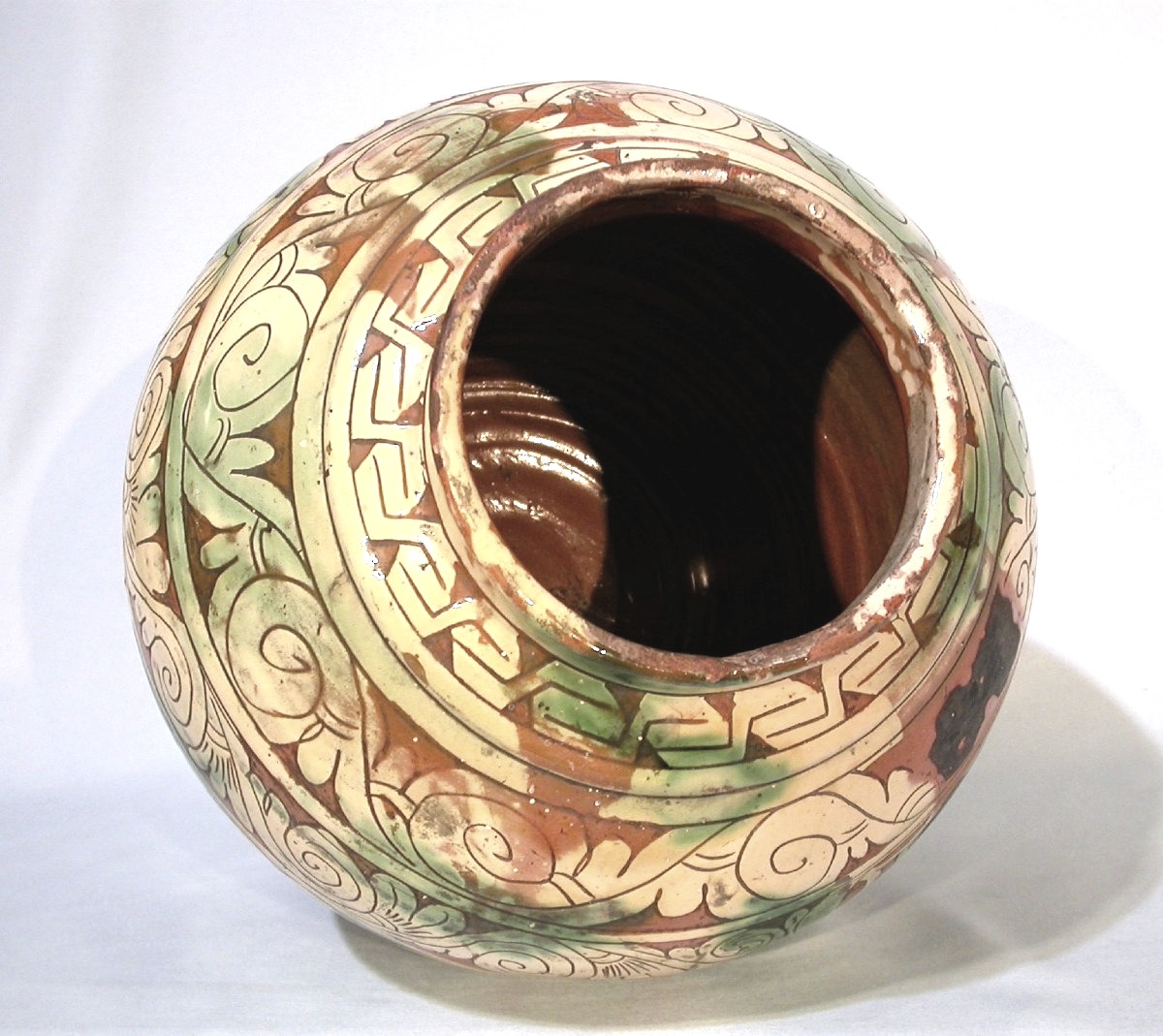 Glazed Earthenware Vase - Italy (veneto?), Circa 1600-photo-3