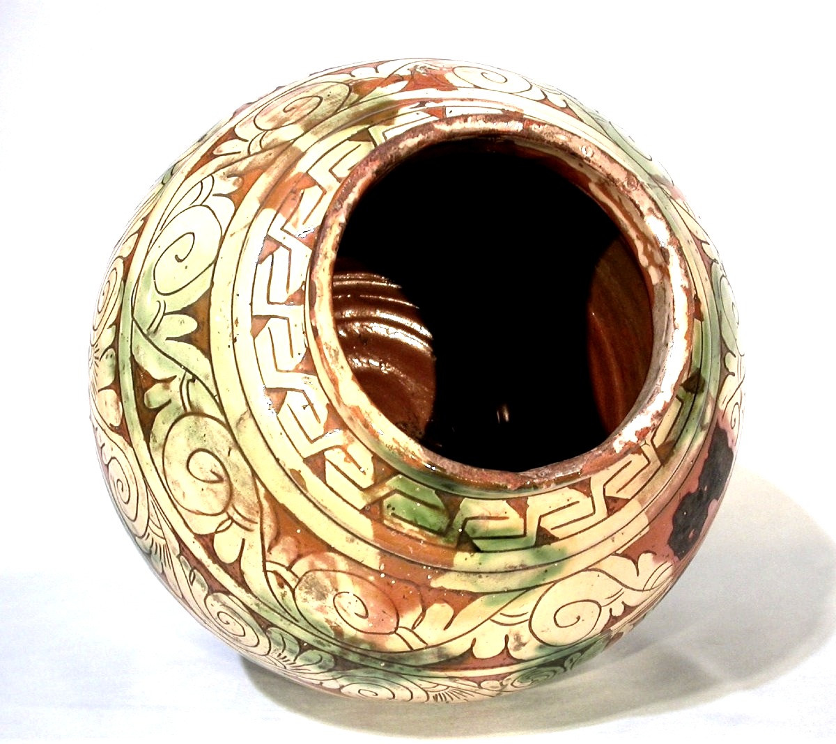 Glazed Earthenware Vase - Italy (veneto?), Circa 1600-photo-3