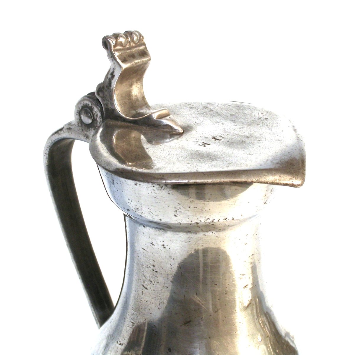 Pewter Wine Pitcher - Paris And Poissy, 18th Century-photo-3