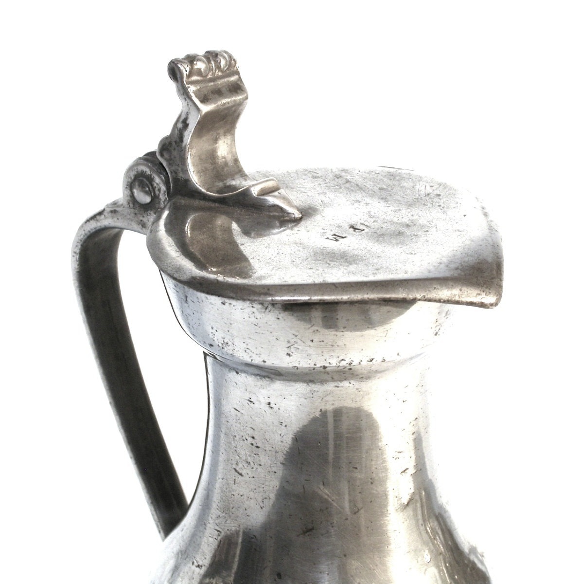 Pewter Wine Pitcher - Paris And Poissy, 18th Century-photo-3