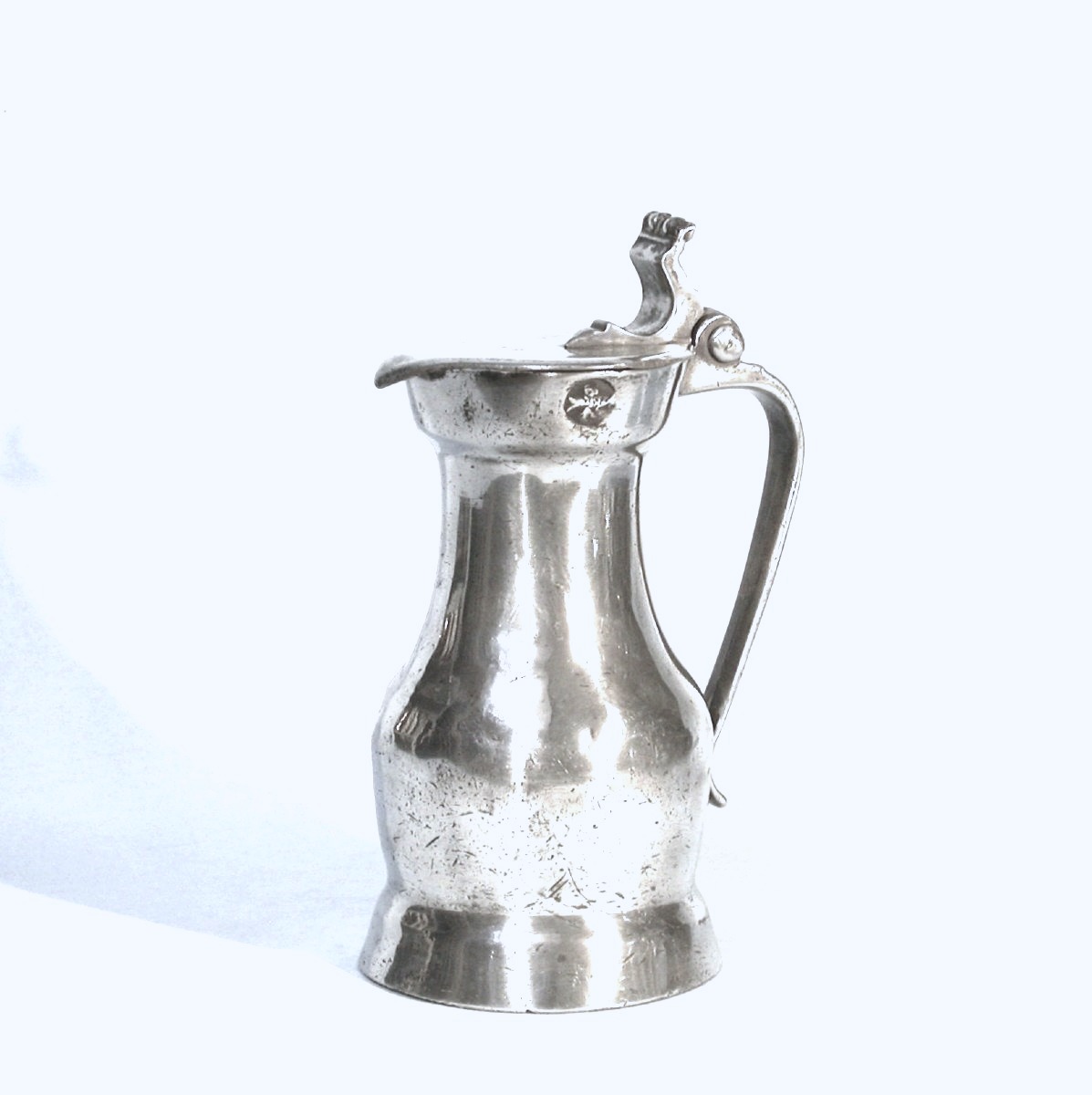 Pewter Wine Pitcher - Paris And Poissy, 18th Century-photo-2