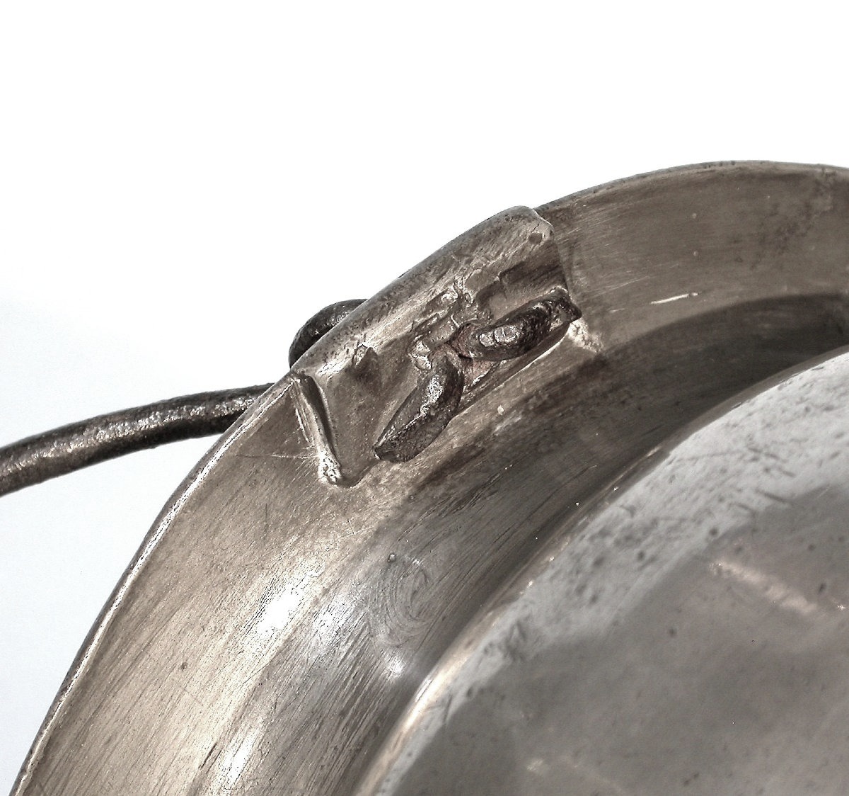 Rare Pewter Water Jug - Alsace, 18th Century-photo-1