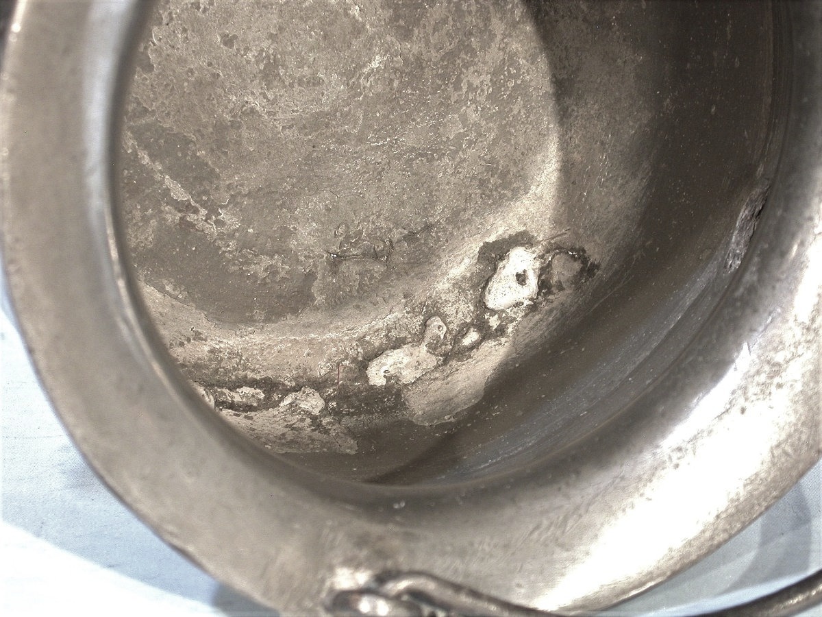 Rare Pewter Water Jug - Alsace, 18th Century-photo-2