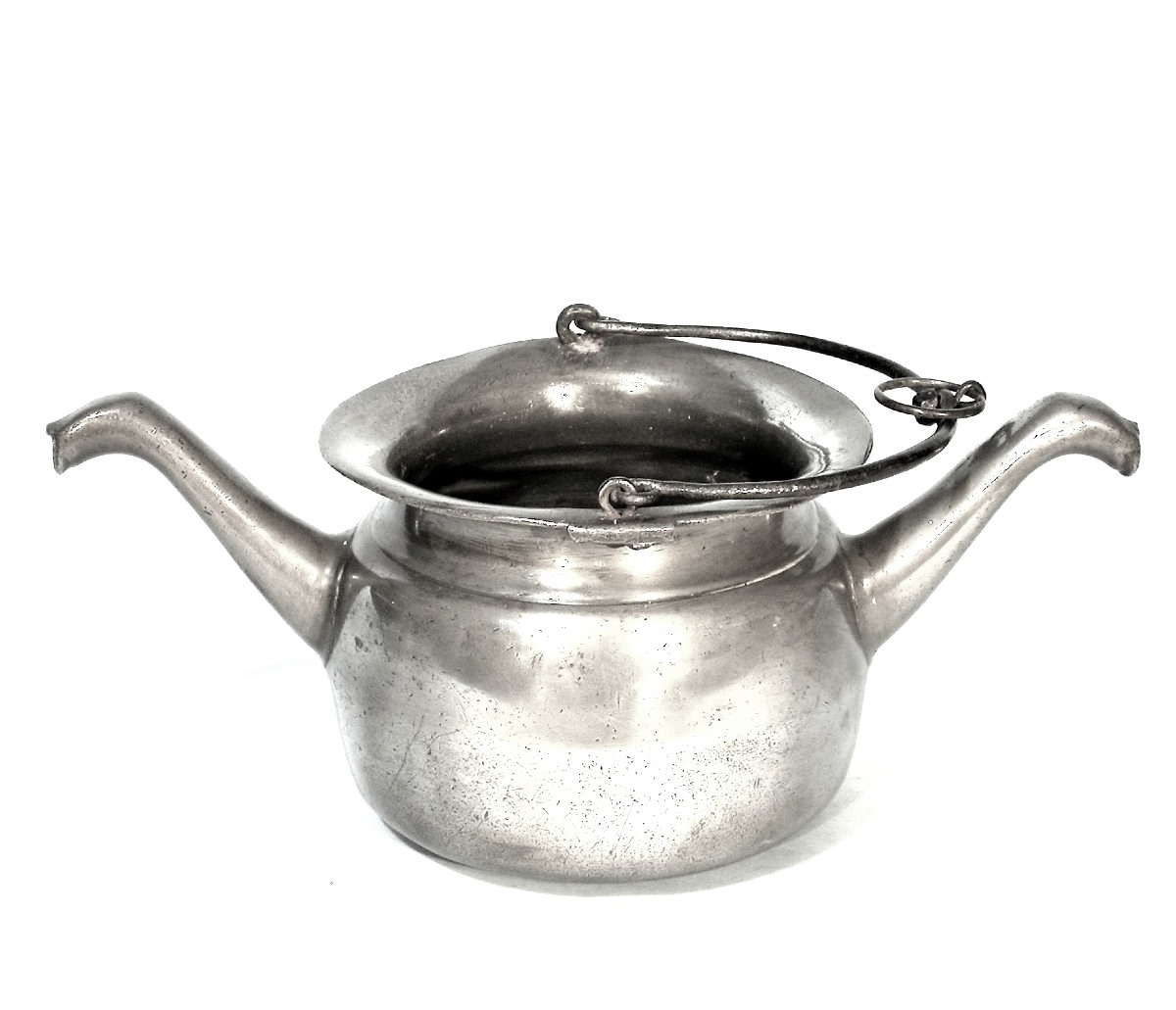 Rare Pewter Water Jug - Alsace, 18th Century-photo-3