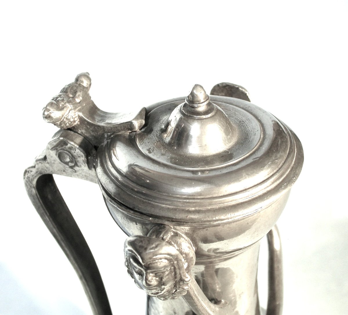 Pewter Cimarre - Montier-en-der, 18th Century-photo-4
