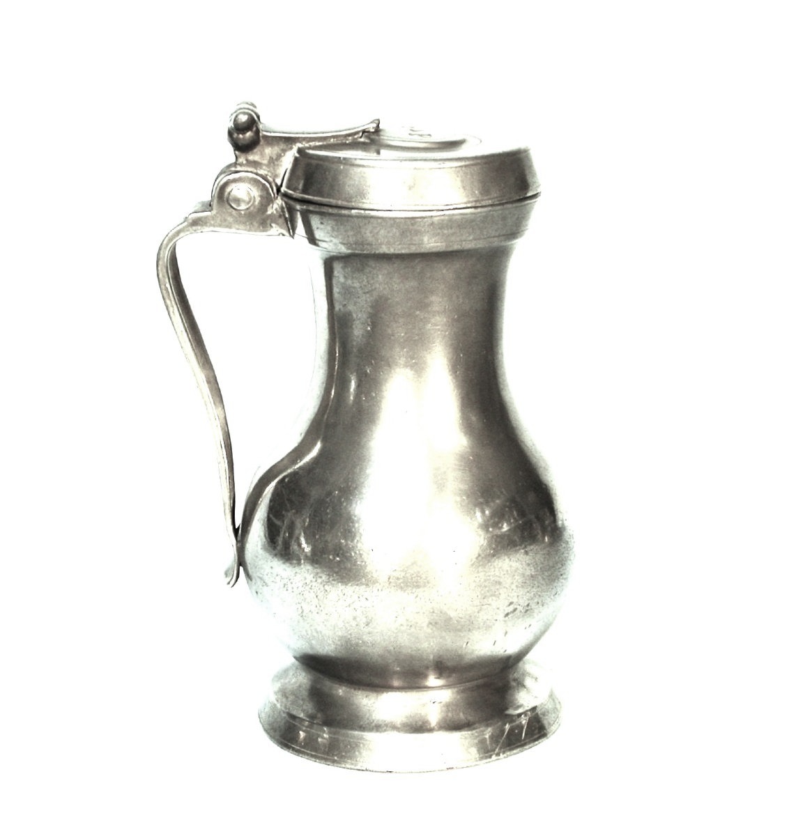 Pewter Wine Pitcher - Toulouse, 18th Century-photo-2