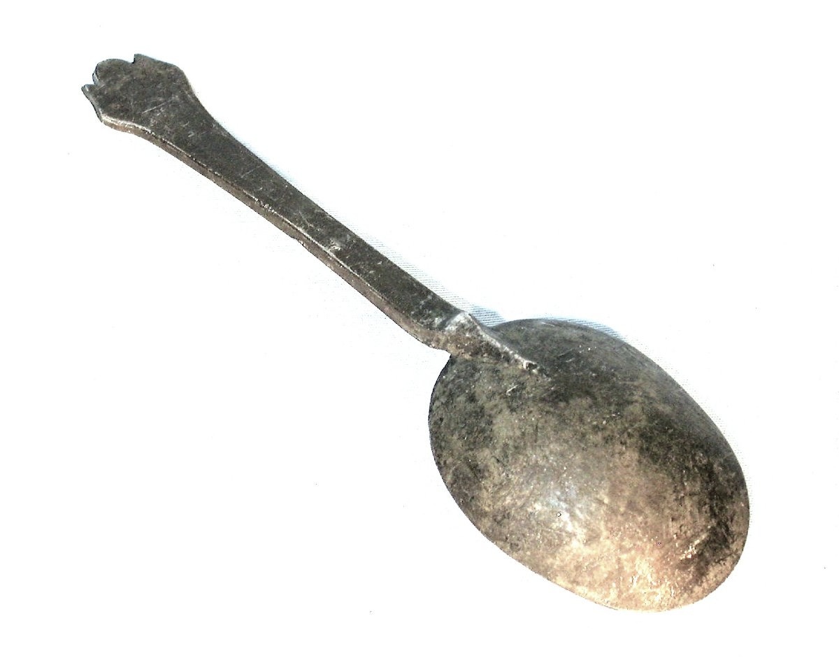 Pewter Spoon - Netherlands, 17th Century-photo-2