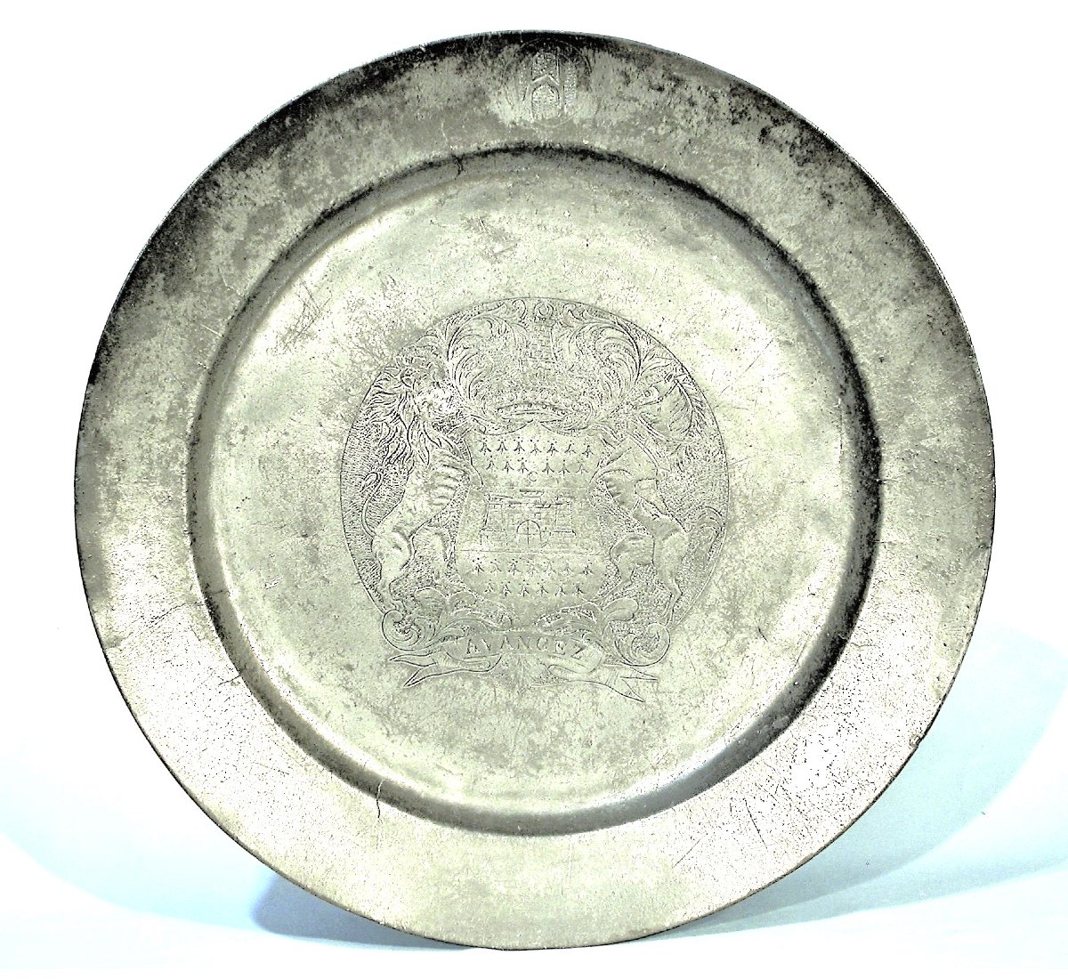 Pewter Plate - London Or Liverpool, Early 19th Century-photo-2