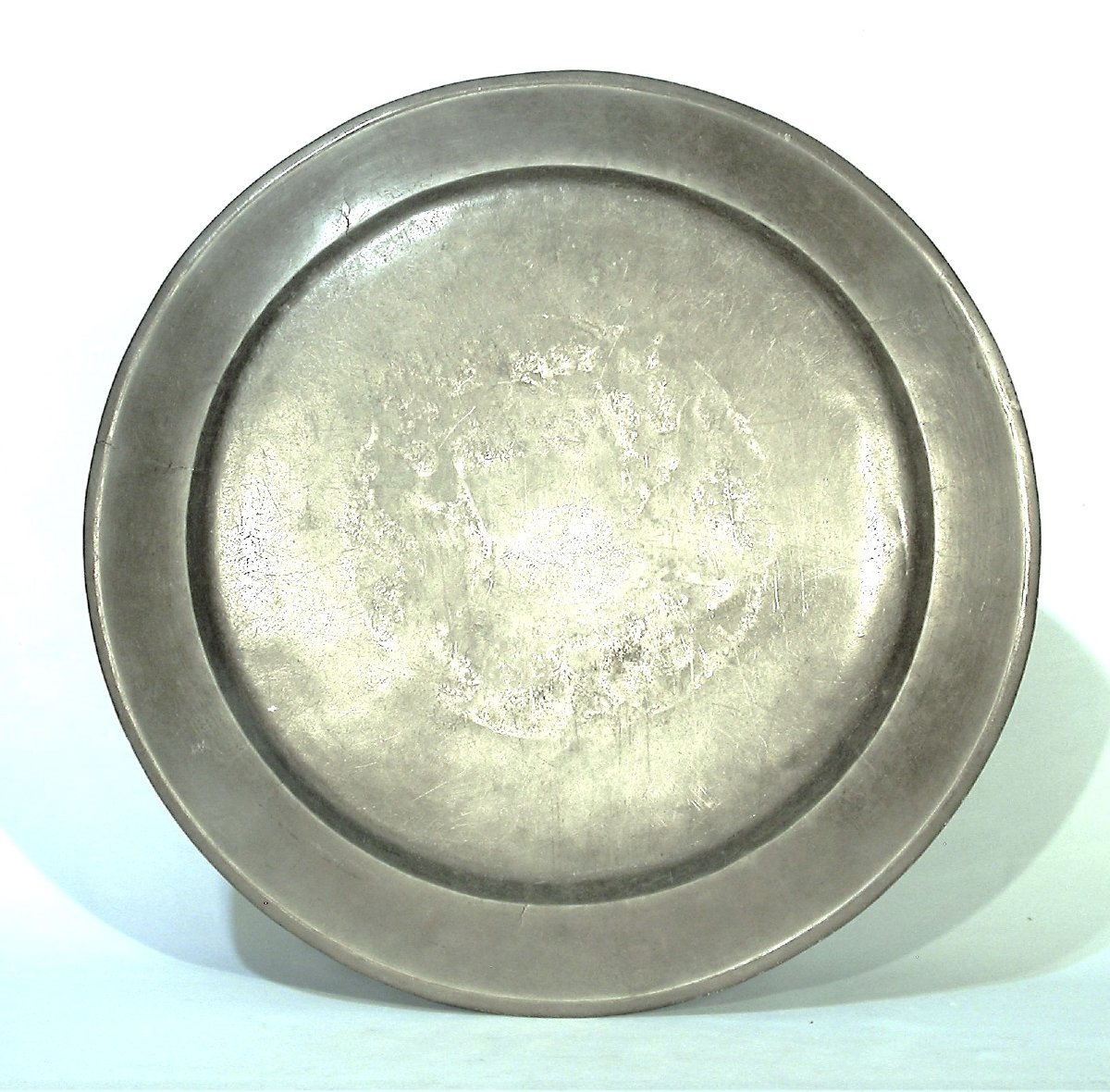 Pewter Plate - London Or Liverpool, Early 19th Century-photo-1