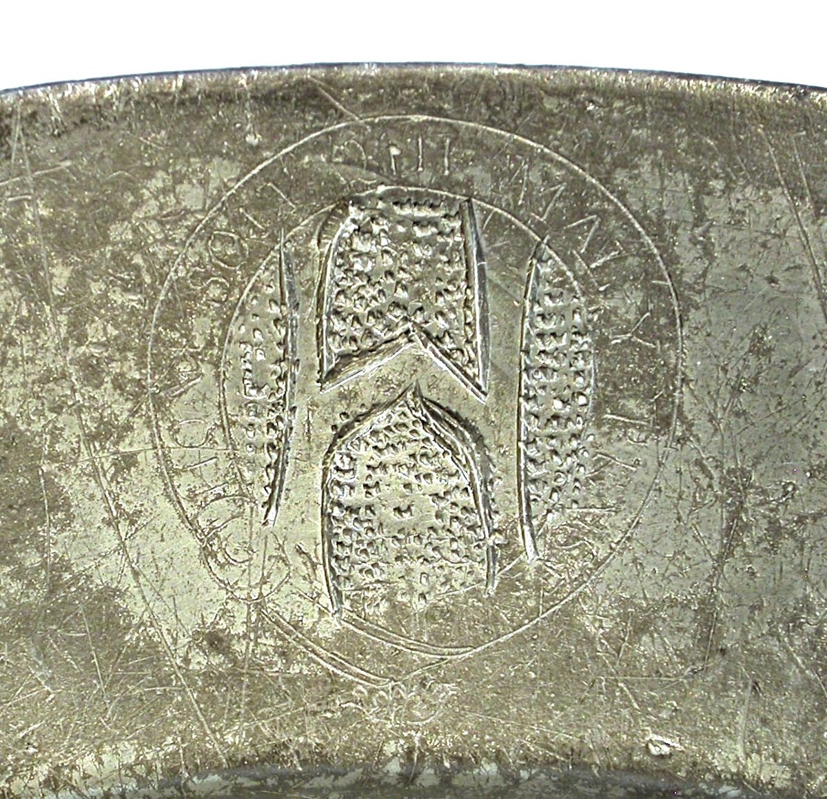 Pewter Plate - London Or Liverpool, Early 19th Century-photo-2